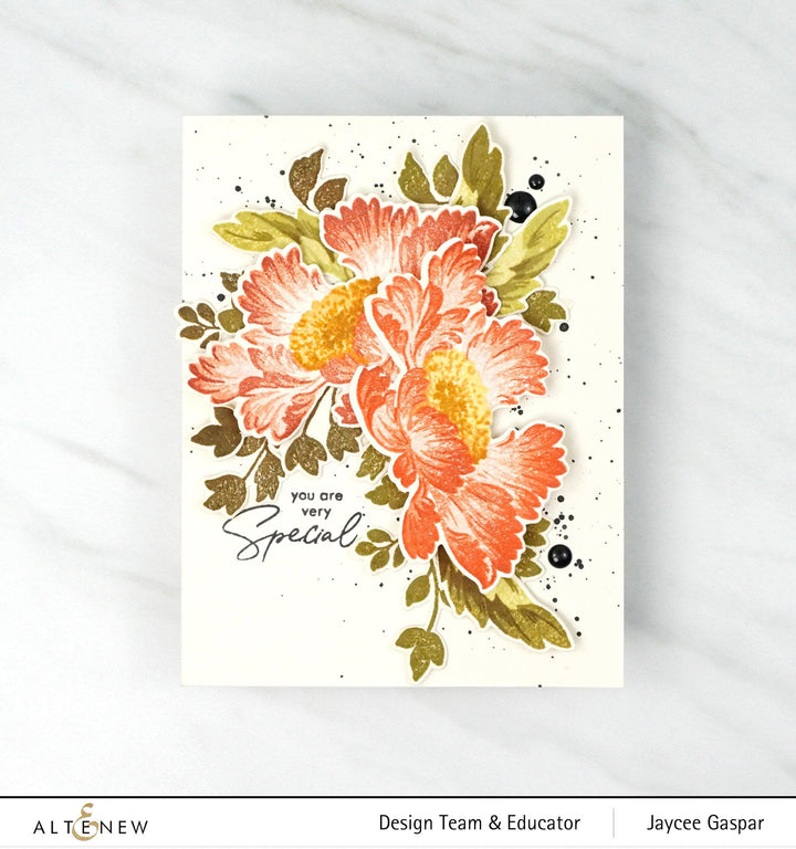 Altenew Build-A-Flower Set Build-A-Flower: Candystripe Cosmos Layering Stamp & Die Set