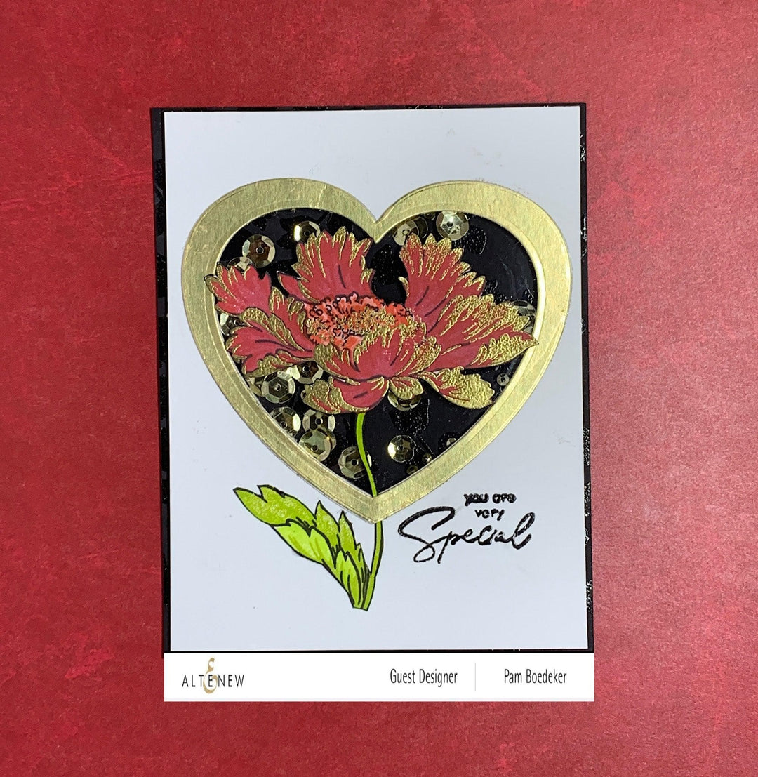 Altenew Build-A-Flower Set Build-A-Flower: Candystripe Cosmos Layering Stamp & Die Set