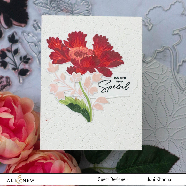 Altenew Build-A-Flower Set Build-A-Flower: Candystripe Cosmos Layering Stamp & Die Set