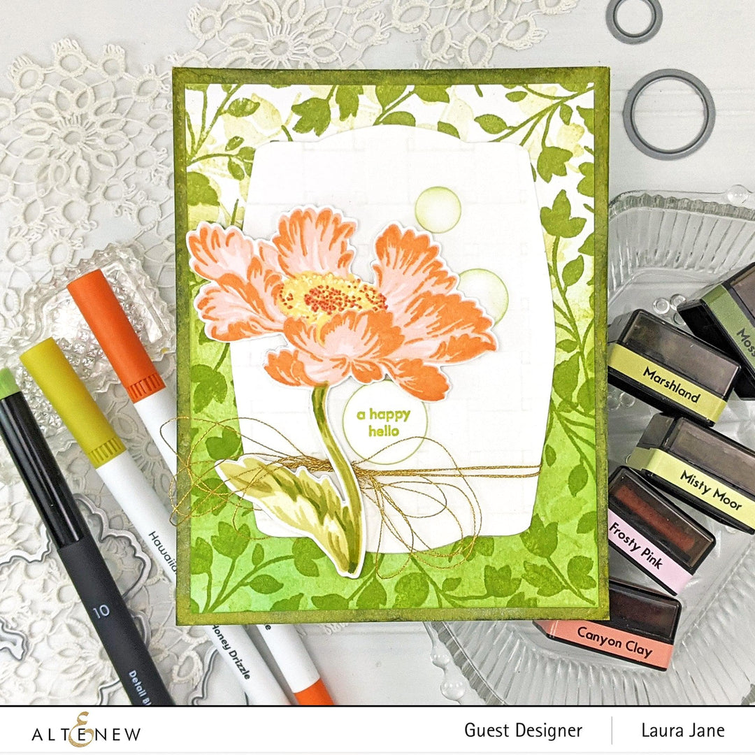 Altenew Build-A-Flower Set Build-A-Flower: Candystripe Cosmos Layering Stamp & Die Set