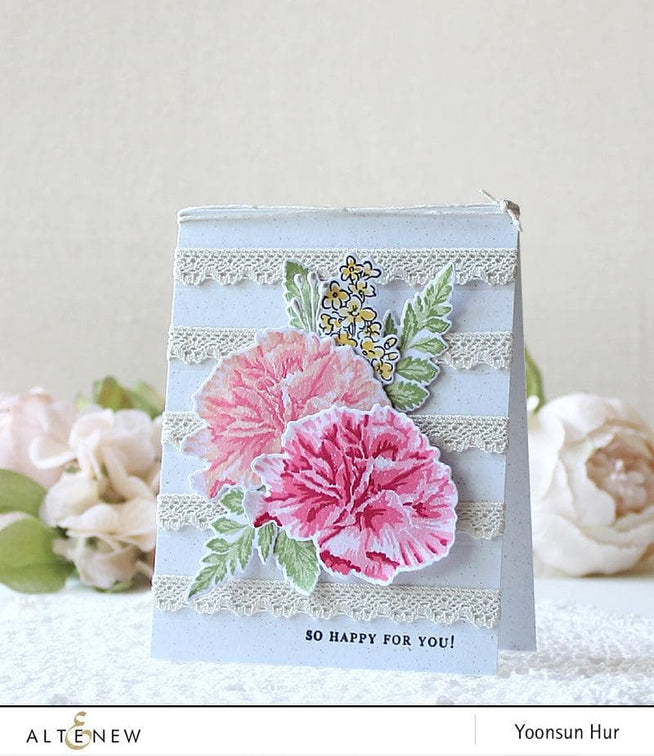 Altenew Build-A-Flower Set Build-A-Flower: Carnation Layering Stamp & Die Set