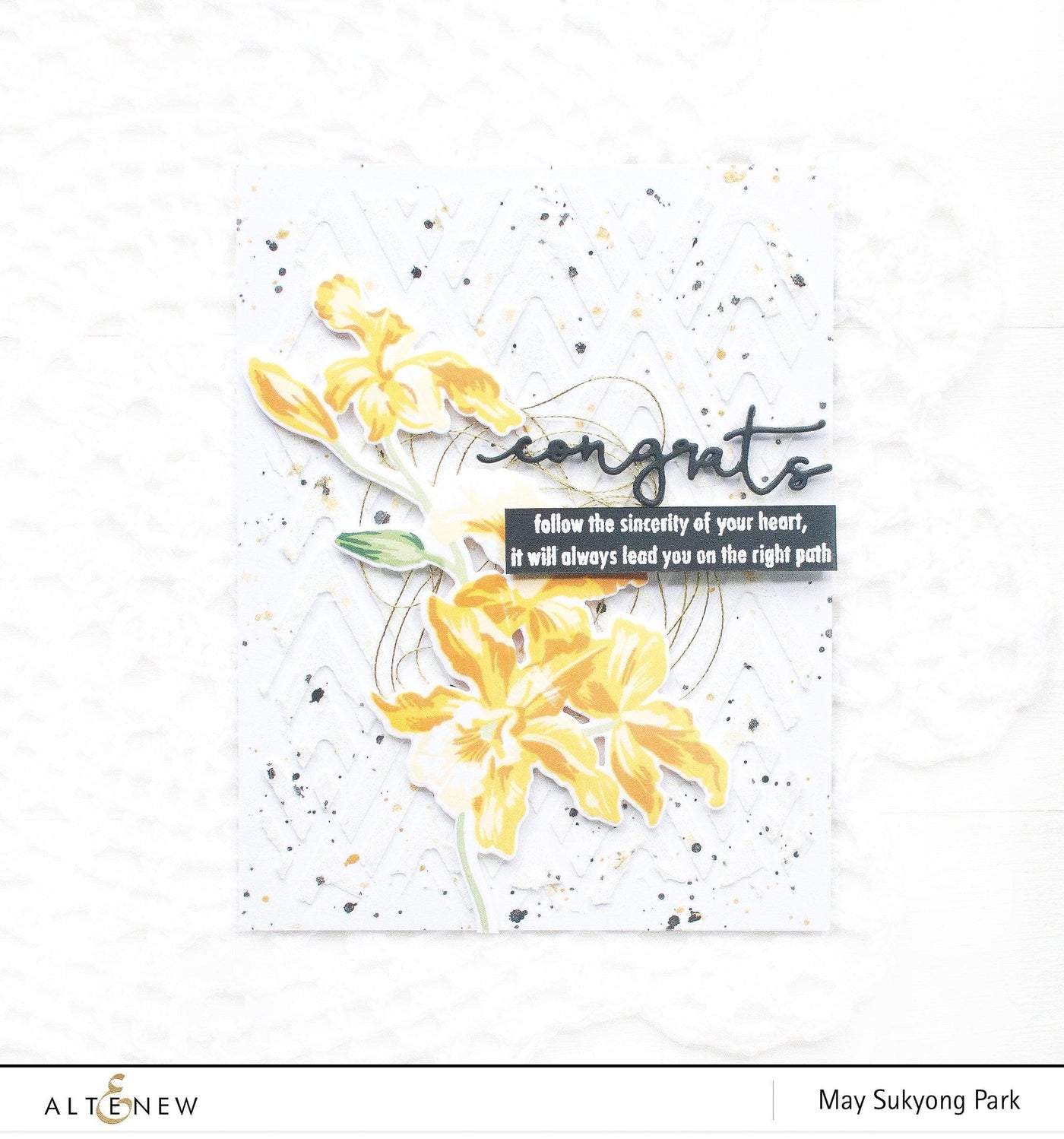 Altenew Build-A-Flower Set Build-A-Flower: Cattleya Layering Stamp & Die Set