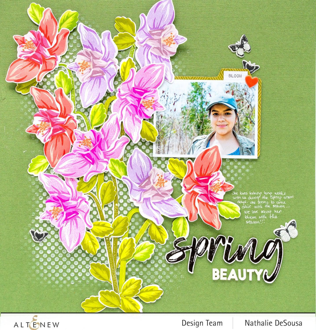 Altenew Build-A-Flower Set Build-A-Flower: Columbine Layering Stamp & Die Set