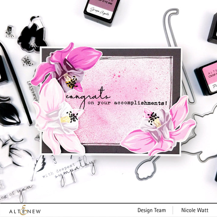 Altenew Build-A-Flower Set Build-A-Flower: Columbine Layering Stamp & Die Set