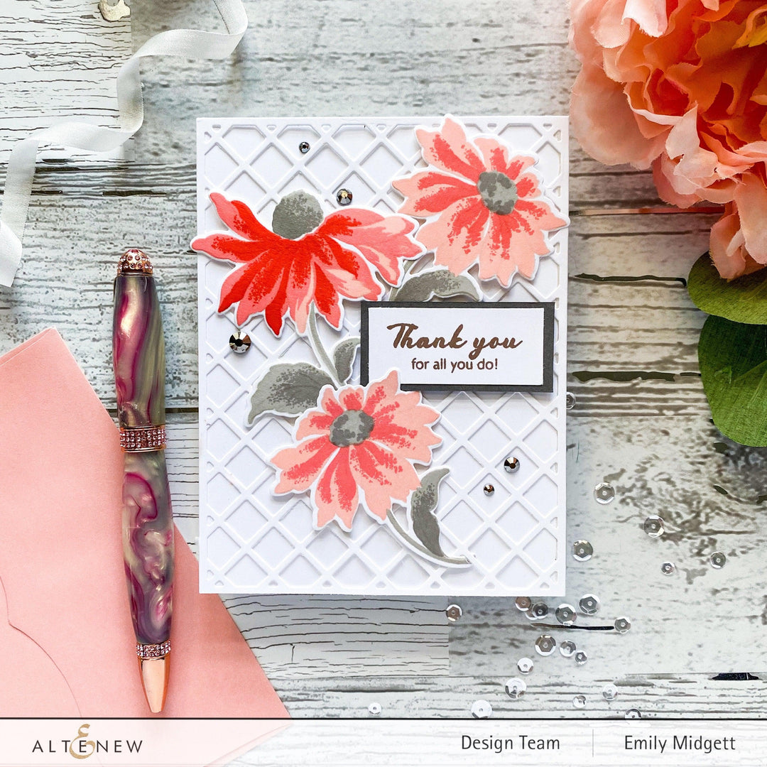 Altenew Build-A-Flower Set Build-A-Flower: Coneflower Layering Stamp & Die Set