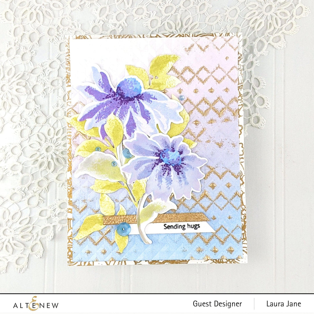 Altenew Build-A-Flower Set Build-A-Flower: Coneflower Layering Stamp & Die Set