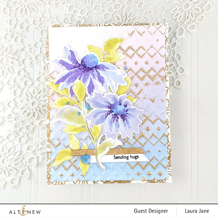 Altenew Build-A-Flower Set Build-A-Flower: Coneflower Layering Stamp & Die Set