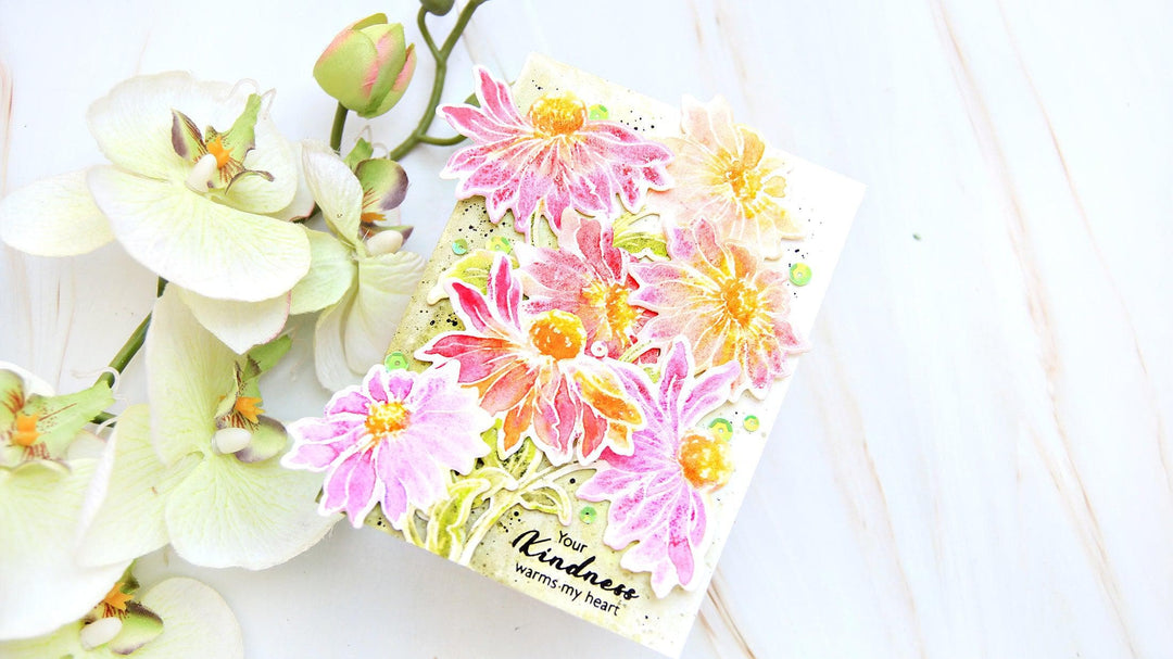 Altenew Build-A-Flower Set Build-A-Flower: Coneflower Layering Stamp & Die Set