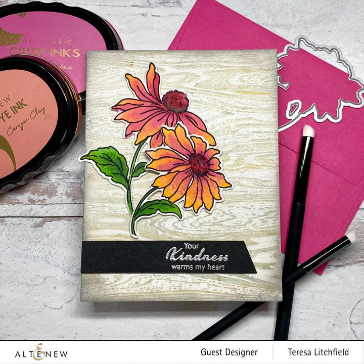 Altenew Build-A-Flower Set Build-A-Flower: Coneflower Layering Stamp & Die Set