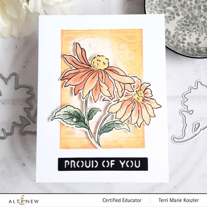 Altenew Build-A-Flower Set Build-A-Flower: Coneflower Layering Stamp & Die Set