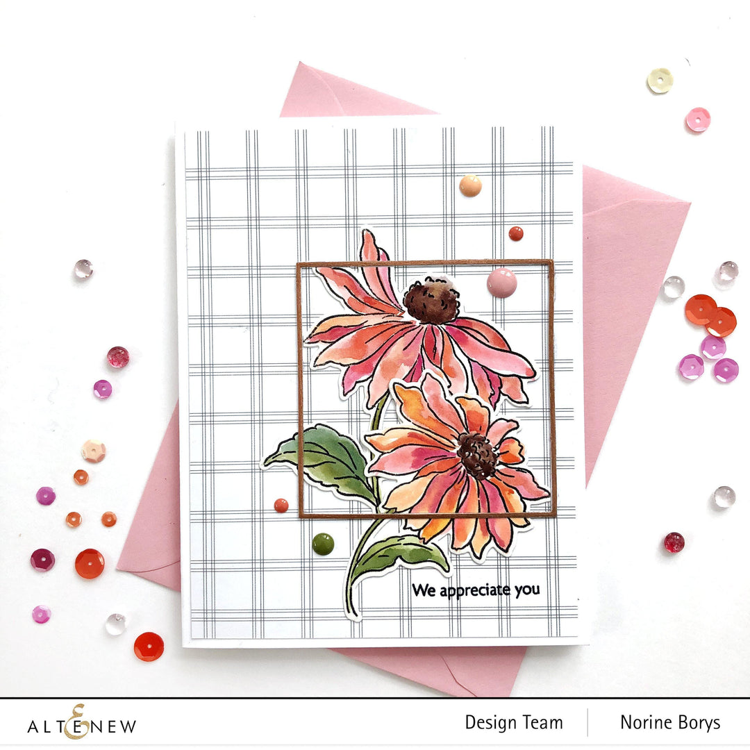 Altenew Build-A-Flower Set Build-A-Flower: Coneflower Layering Stamp & Die Set
