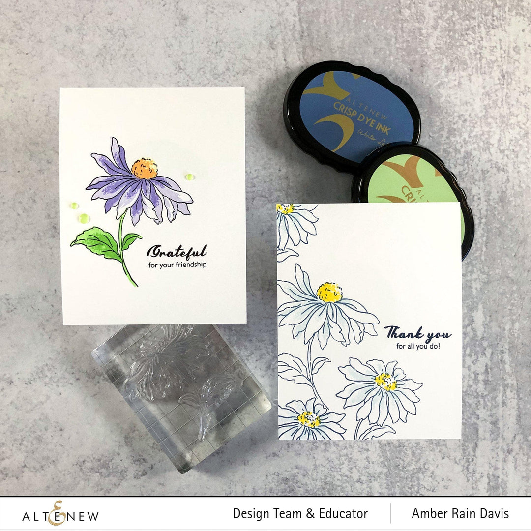 altenew build a flower lavender Build-A-Flower: Coneflower Layering Stamp & Die Set