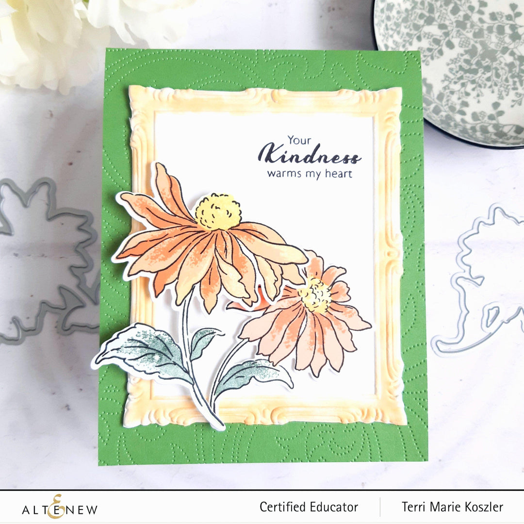Altenew Build-A-Flower Set Build-A-Flower: Coneflower Layering Stamp & Die Set