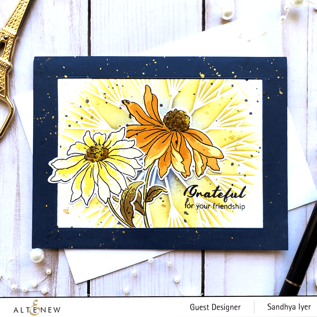 Altenew Build-A-Flower Set Build-A-Flower: Coneflower Layering Stamp & Die Set