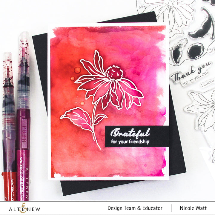 Altenew Build-A-Flower Set Build-A-Flower: Coneflower Layering Stamp & Die Set
