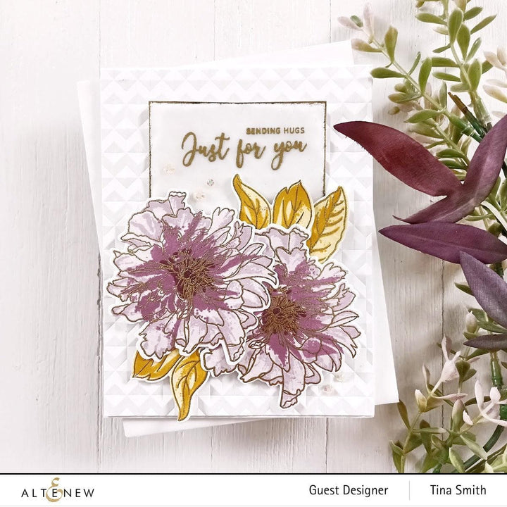 Altenew Build-A-Flower Set Build-A-Flower: Cora Louise Peony Layering Stamp & Die Set