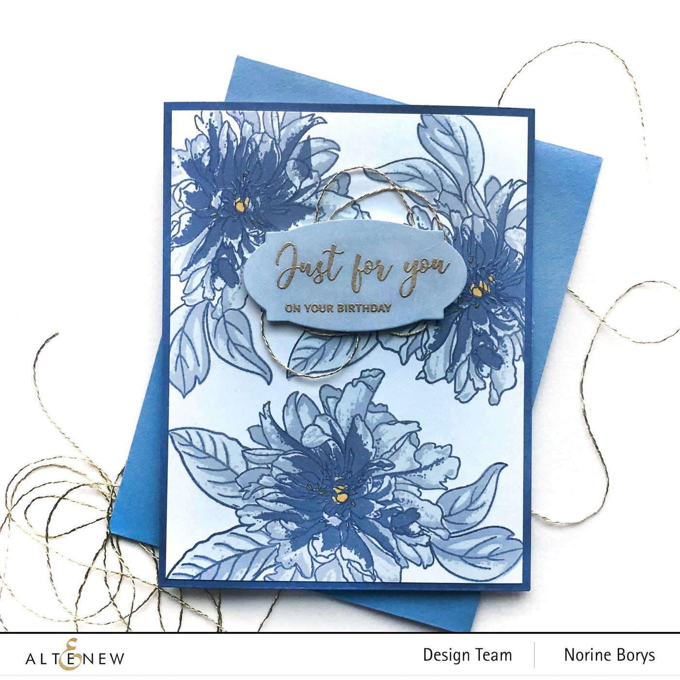 Altenew Build-A-Flower Set Build-A-Flower: Cora Louise Peony Layering Stamp & Die Set