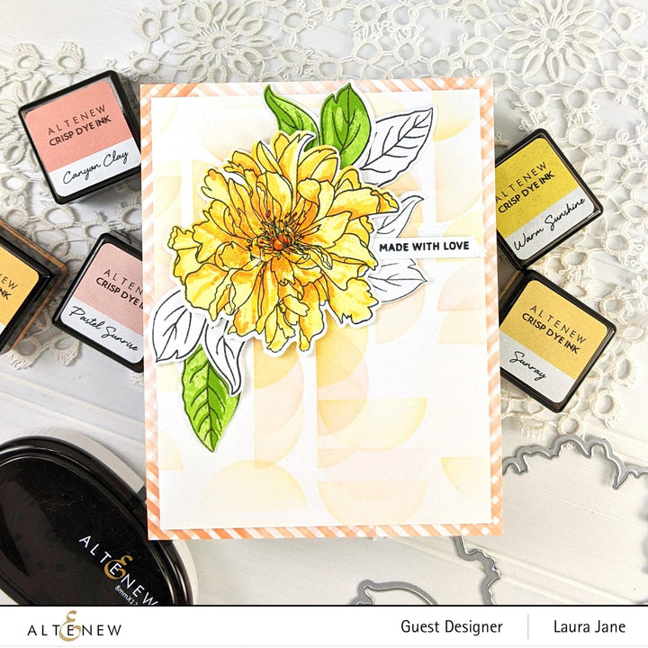Altenew Build-A-Flower Set Build-A-Flower: Cora Louise Peony Layering Stamp & Die Set
