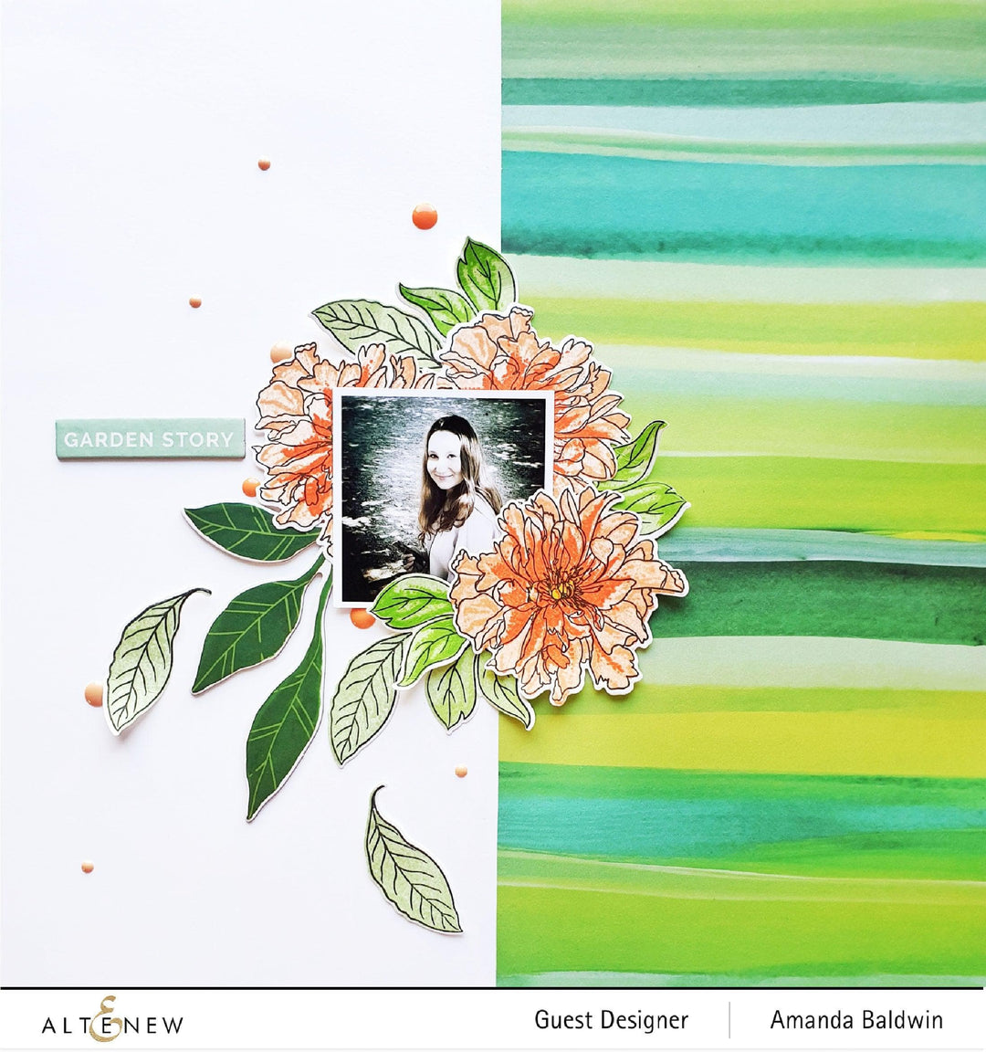 Altenew Build-A-Flower Set Build-A-Flower: Cora Louise Peony Layering Stamp & Die Set