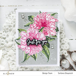 Altenew Build-A-Flower Set Build-A-Flower: Cora Louise Peony Layering Stamp & Die Set