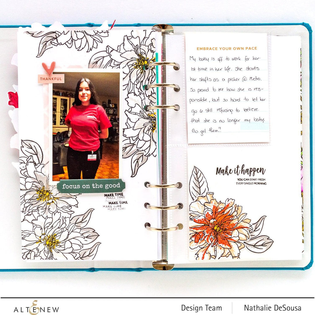 Altenew Build-A-Flower Set Build-A-Flower: Cora Louise Peony Layering Stamp & Die Set