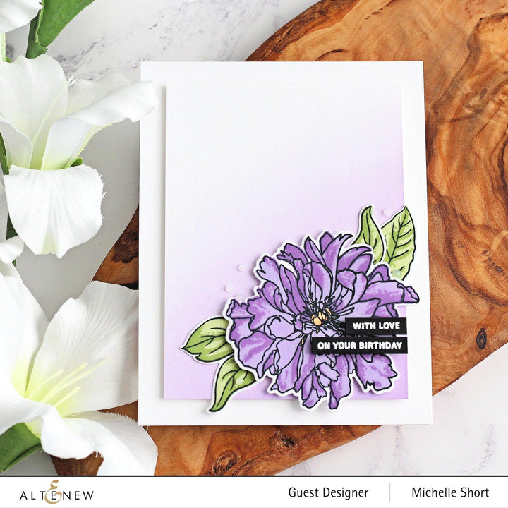 Altenew Build-A-Flower Set Build-A-Flower: Cora Louise Peony Layering Stamp & Die Set