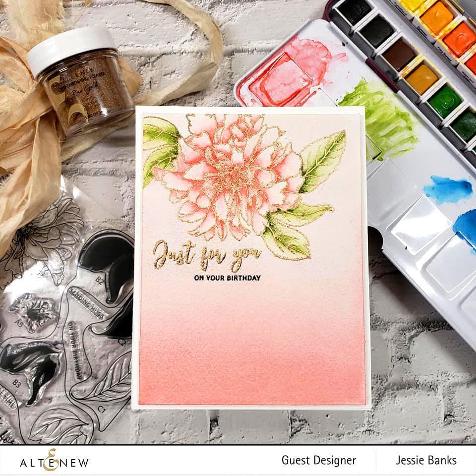 Altenew Build-A-Flower Set Build-A-Flower: Cora Louise Peony Layering Stamp & Die Set