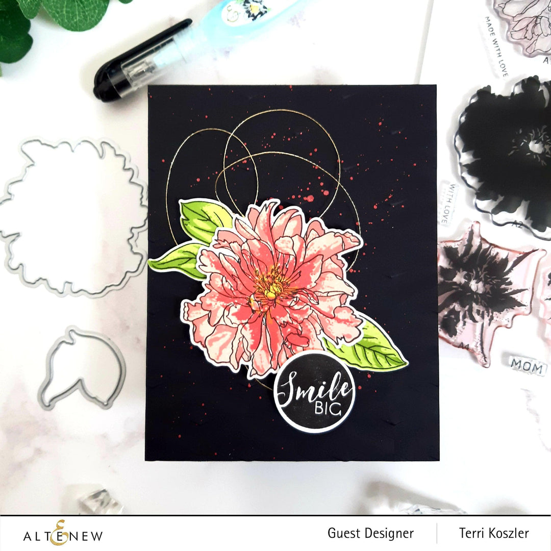 Altenew Build-A-Flower Set Build-A-Flower: Cora Louise Peony Layering Stamp & Die Set
