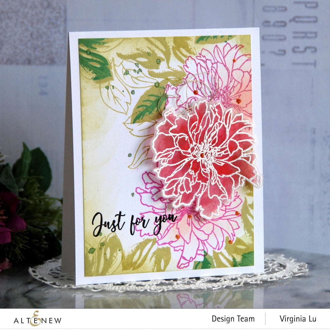 Altenew Build-A-Flower Set Build-A-Flower: Cora Louise Peony Layering Stamp & Die Set