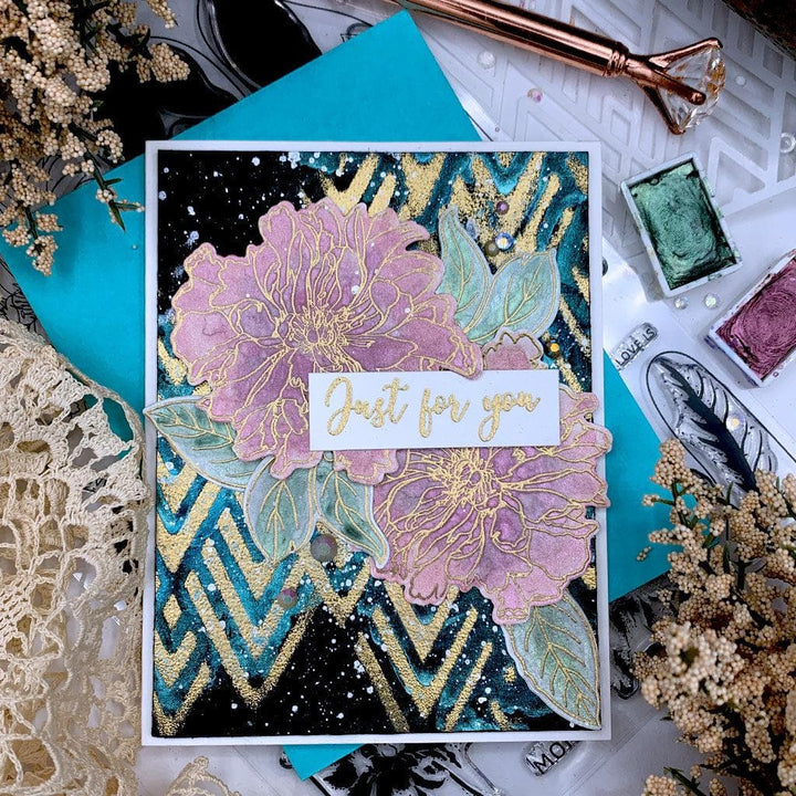 Altenew Build-A-Flower Set Build-A-Flower: Cora Louise Peony Layering Stamp & Die Set
