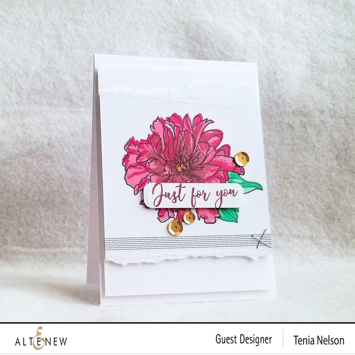 Altenew Build-A-Flower Set Build-A-Flower: Cora Louise Peony Layering Stamp & Die Set
