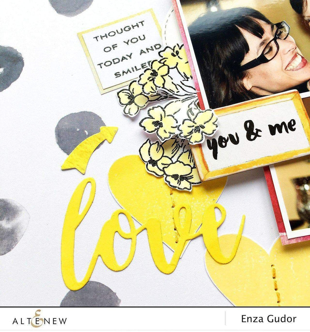 Altenew Build-A-Flower Set Build-A-Flower: Coral Charm Layering Stamp & Die Set