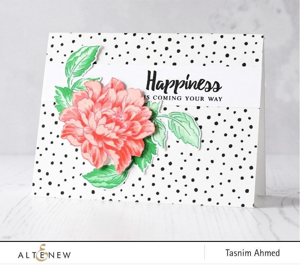 Altenew Build-A-Flower Set Build-A-Flower: Coral Charm Layering Stamp & Die Set