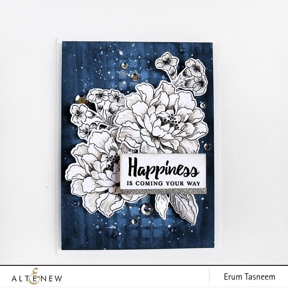 Altenew Build-A-Flower Set Build-A-Flower: Coral Charm Layering Stamp & Die Set