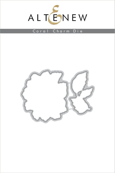 Altenew Build-A-Flower Set Build-A-Flower: Coral Charm Layering Stamp & Die Set & Ink Bundle
