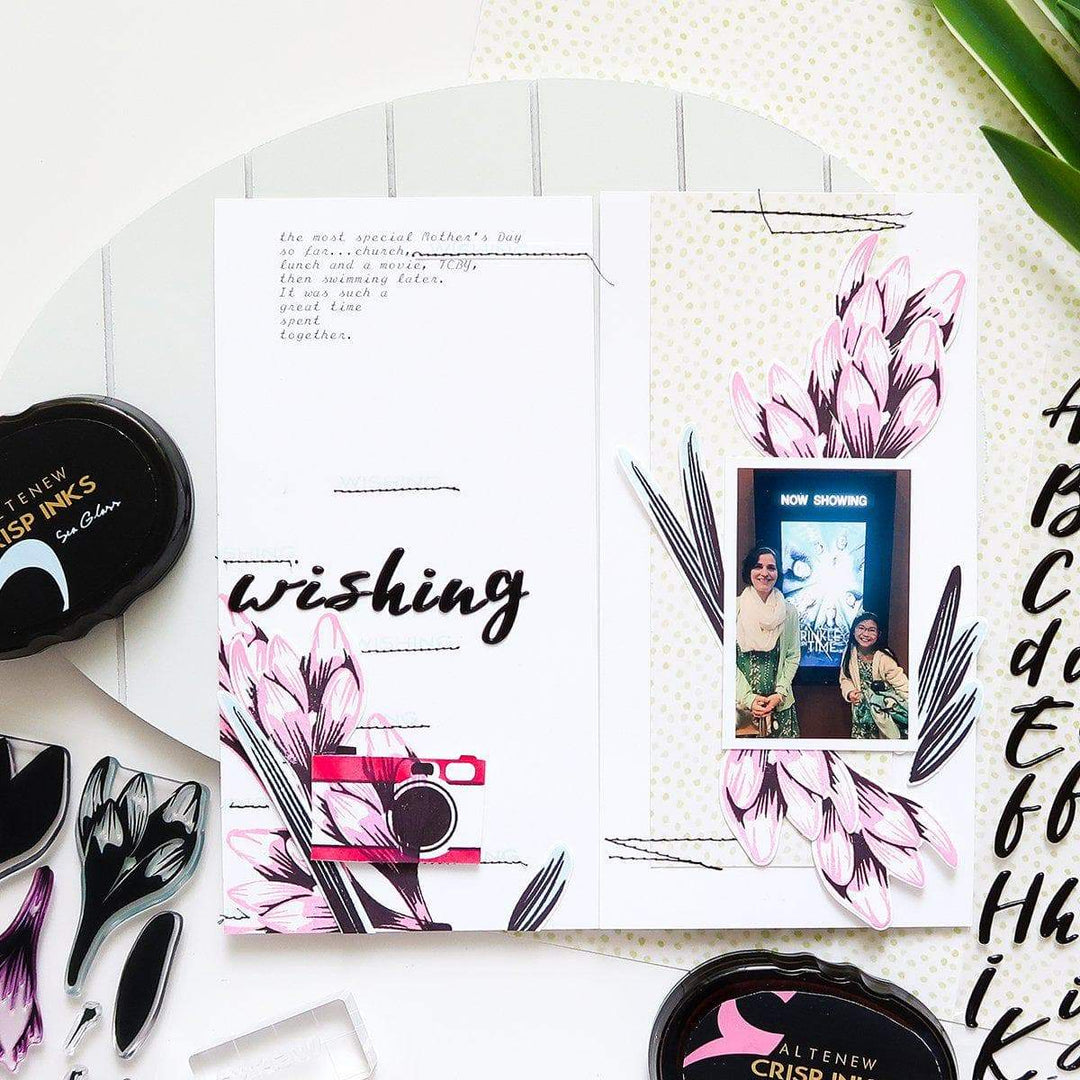 Altenew Build-A-Flower Set Build-A-Flower: Crocus Layering Stamp & Die Set