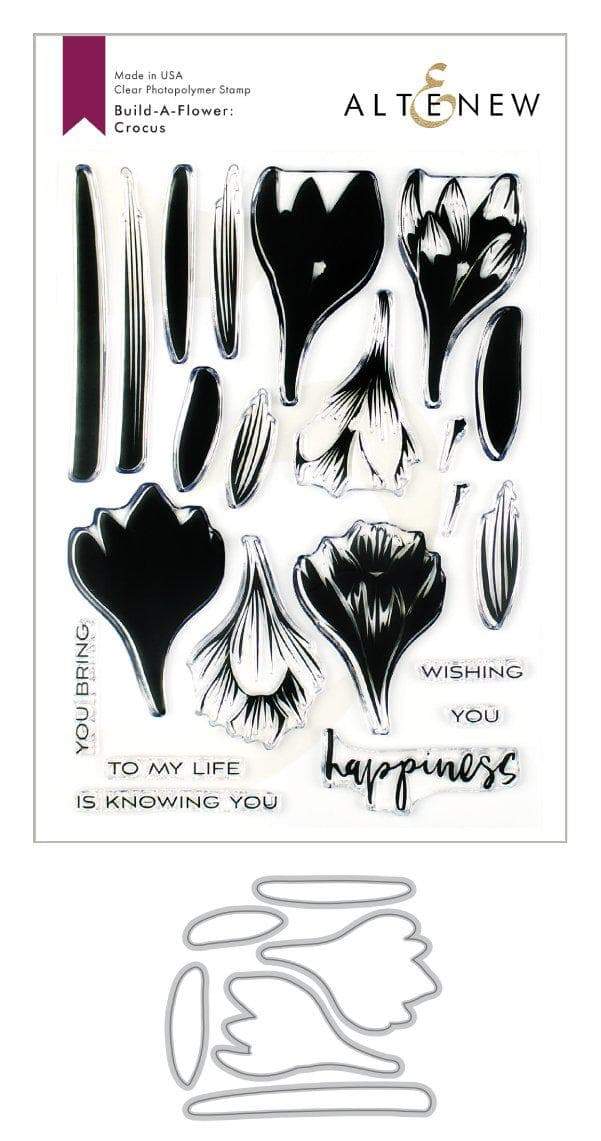 Altenew Build-A-Flower Set Build-A-Flower: Crocus Layering Stamp & Die Set