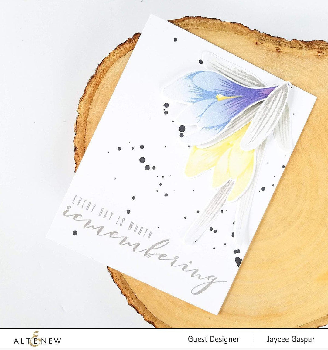 Altenew Build-A-Flower Set Build-A-Flower: Crocus Layering Stamp & Die Set