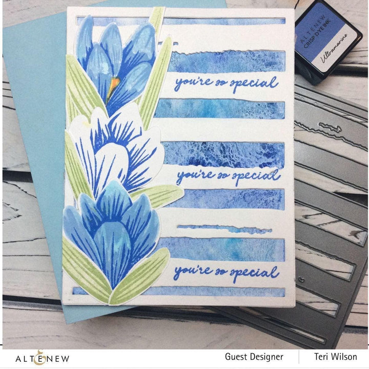 Altenew Build-A-Flower Set Build-A-Flower: Crocus Layering Stamp & Die Set