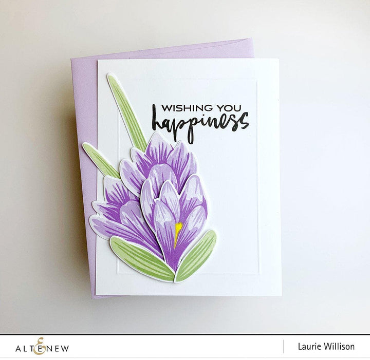 Altenew Build-A-Flower Set Build-A-Flower: Crocus Layering Stamp & Die Set