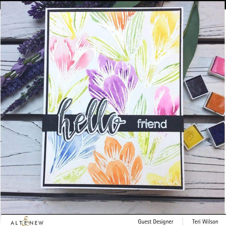 Altenew Build-A-Flower Set Build-A-Flower: Crocus Layering Stamp & Die Set