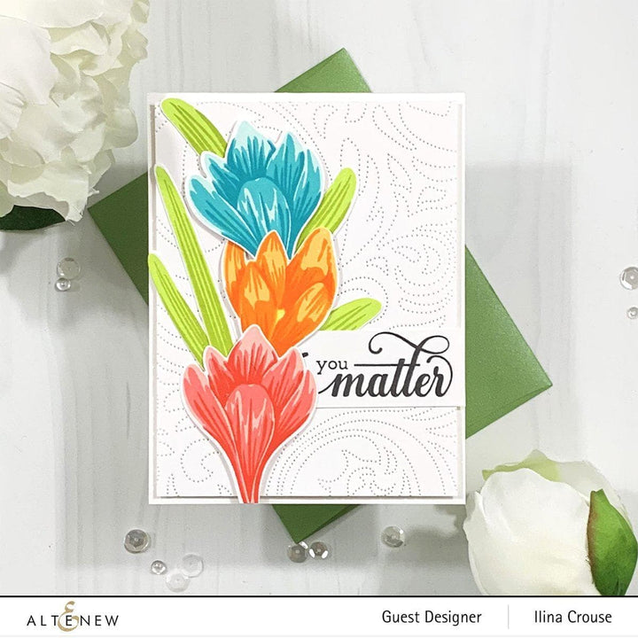 Altenew Build-A-Flower Set Build-A-Flower: Crocus Layering Stamp & Die Set