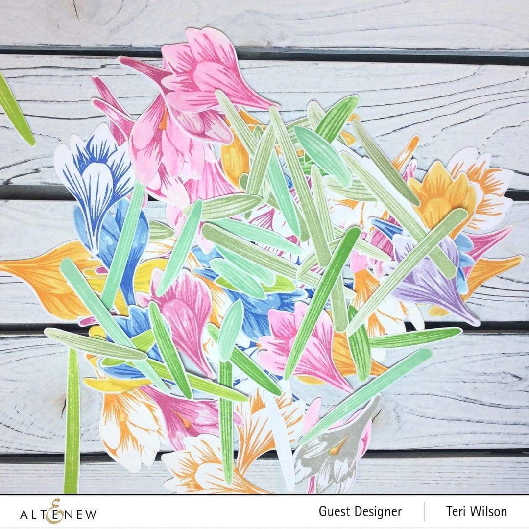 Altenew Build-A-Flower Set Build-A-Flower: Crocus Layering Stamp & Die Set