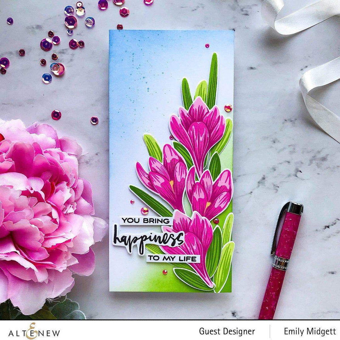 Altenew Build-A-Flower Set Build-A-Flower: Crocus Layering Stamp & Die Set