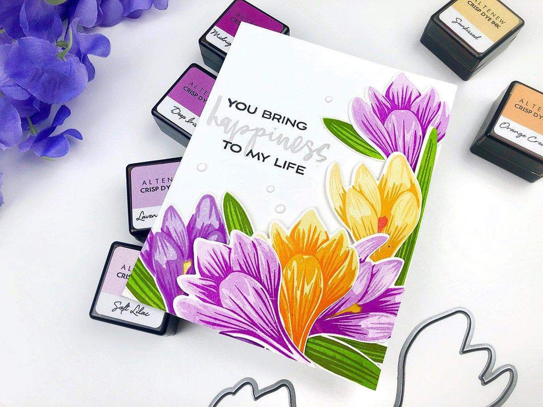Altenew Build-A-Flower Set Build-A-Flower: Crocus Layering Stamp & Die Set