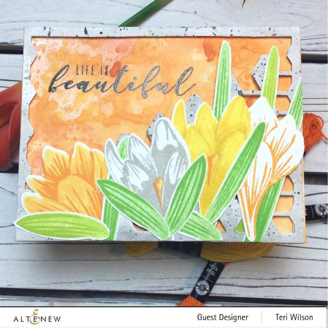 Altenew Build-A-Flower Set Build-A-Flower: Crocus Layering Stamp & Die Set