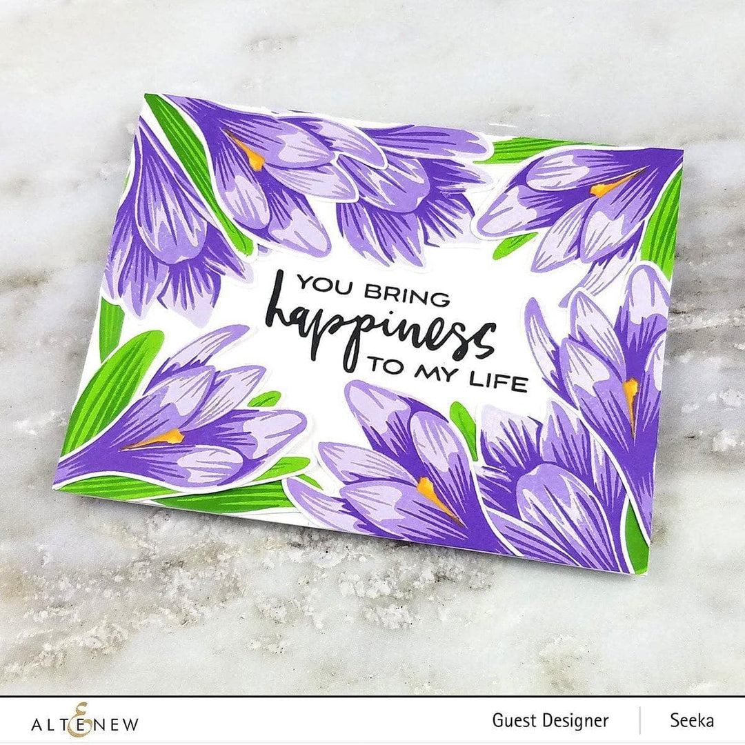 Altenew Build-A-Flower Set Build-A-Flower: Crocus Layering Stamp & Die Set