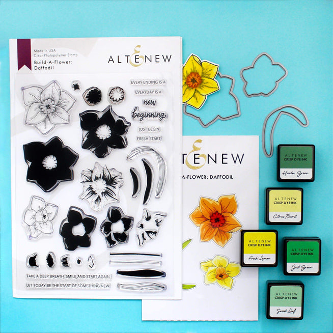 Altenew Build-A-Flower Set Build-A-Flower: Daffodil Layering Stamp & Die Set