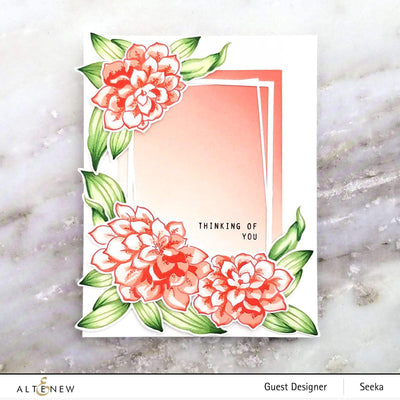 Altenew Build-A-Flower Set Build-A-Flower: Dahlia Layering Stamp & Die Set & Ink Bundle