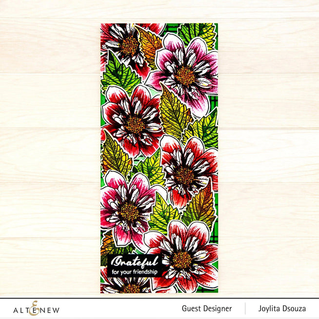 Altenew Build-A-Flower Set Build-A-Flower: Fashion Monger Dahlia Layering Stamp & Die Set